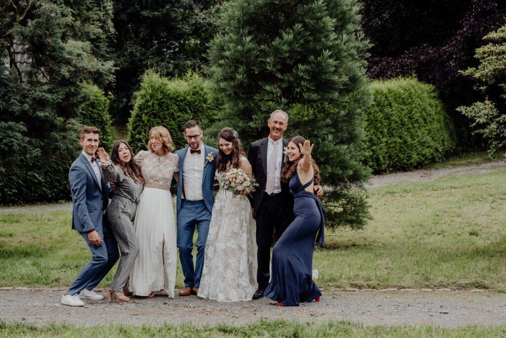 Witzige Gruppenbilder auf der Hochzeit